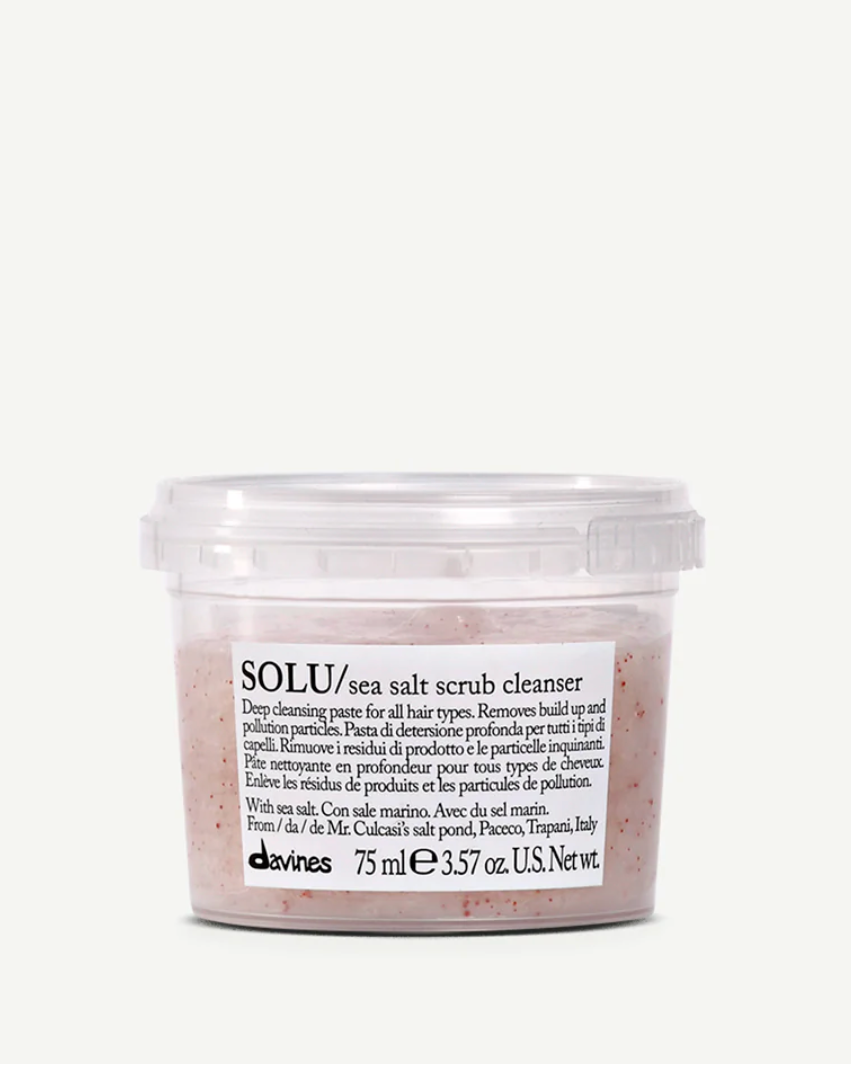 Davines Solu Seat Salt Scrub Cleanser - Travel