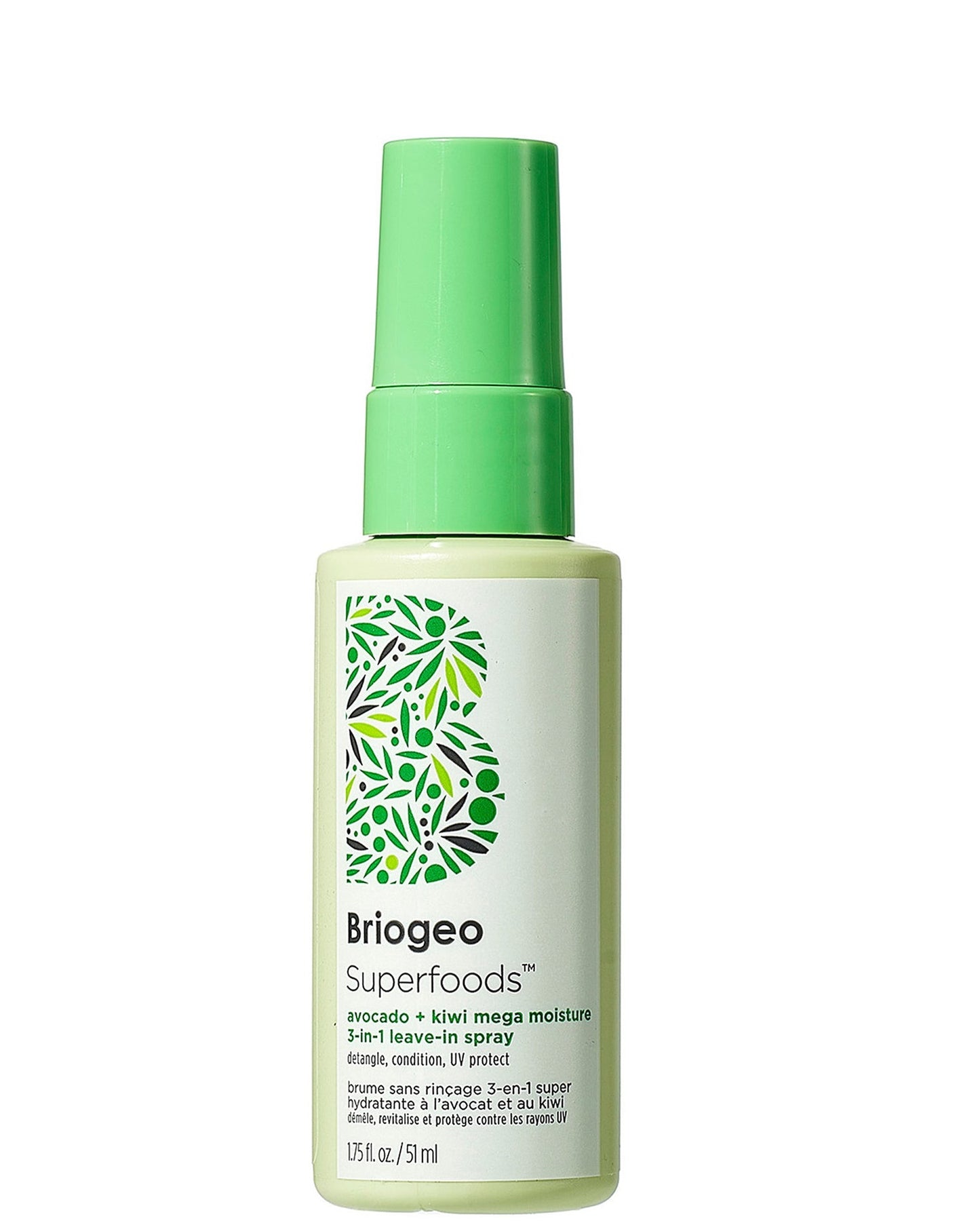 Briogeo Superfoods Avocado + Kiwi Mega Moisture 3-in-1 Leave In Spray - Travel