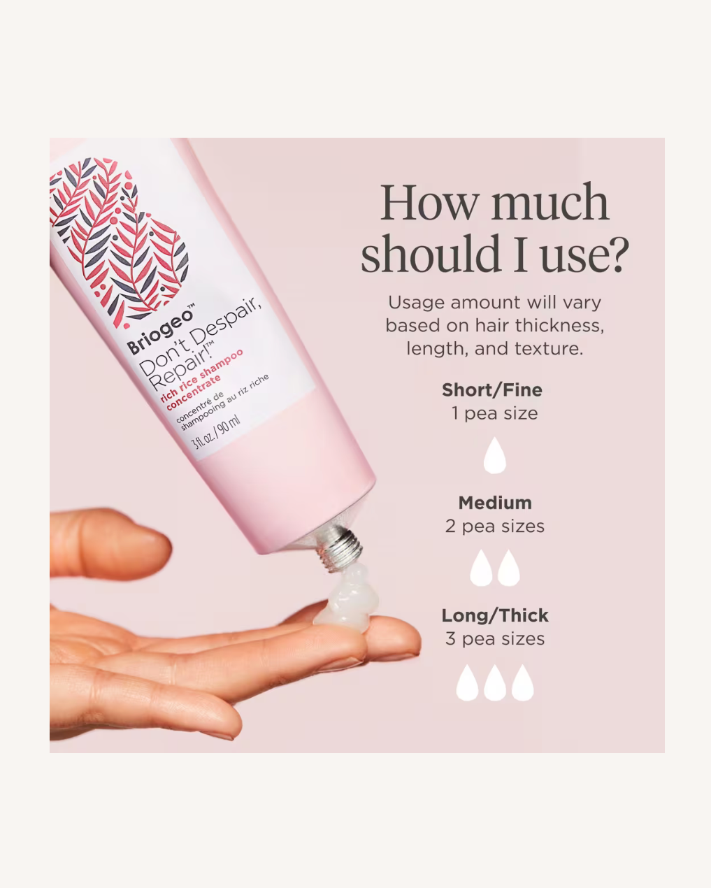 Briogeo Dont Despair, Repair! Rich Rice Water Shampoo Concentrate