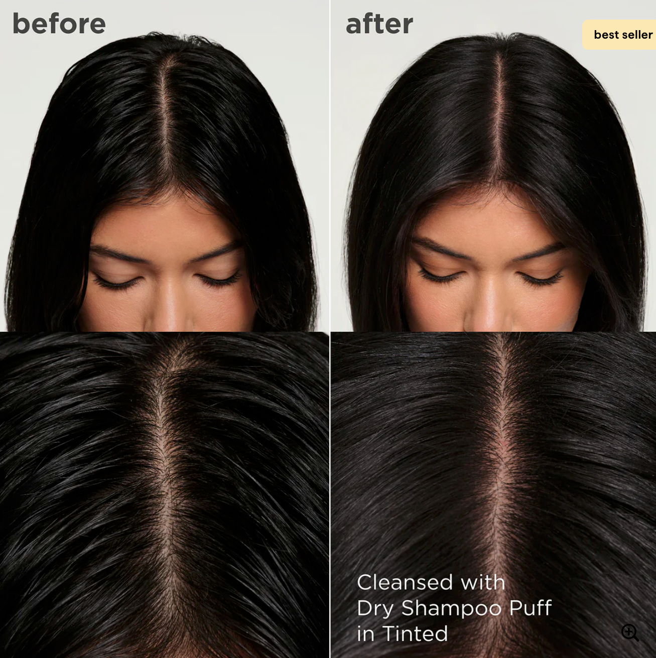 Briogeo Style + Treat Dry Shampoo Puff - Dark