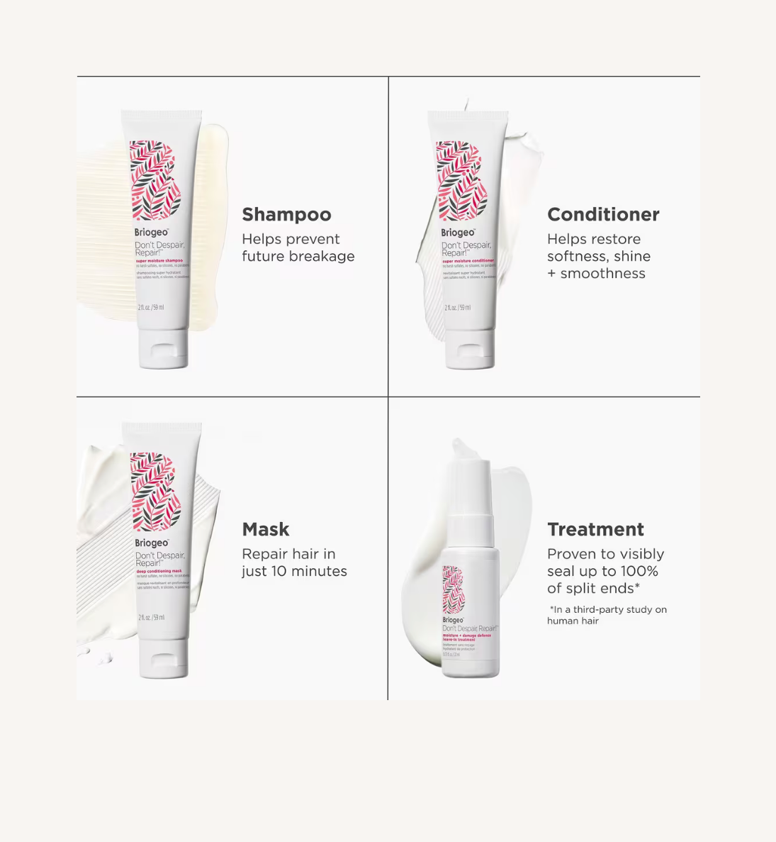 Briogeo Dont Despair, Repair! Hair Repair Reset Kit