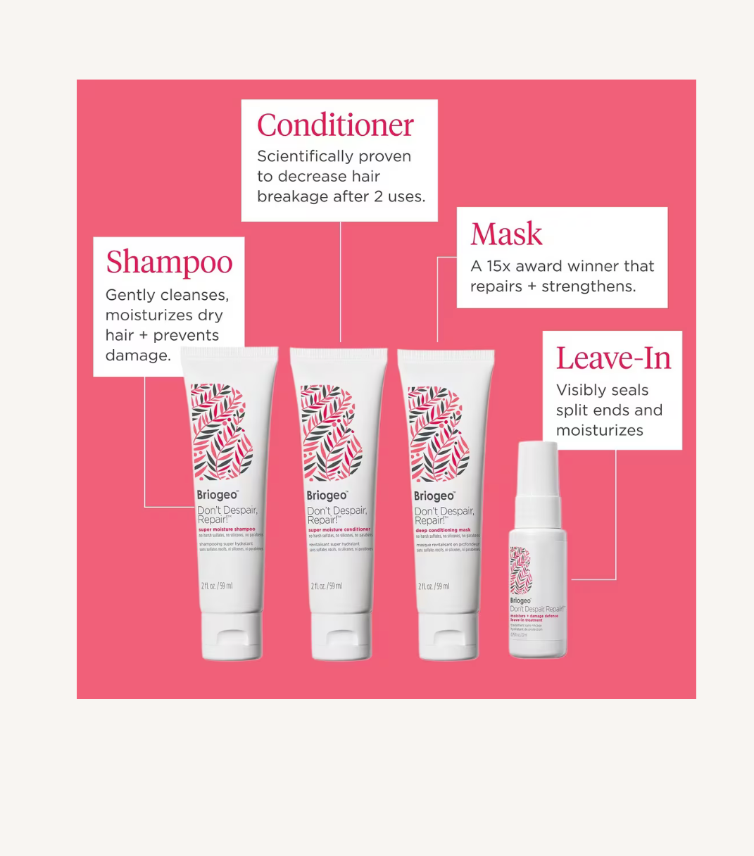 Briogeo Dont Despair, Repair! Hair Repair Reset Kit